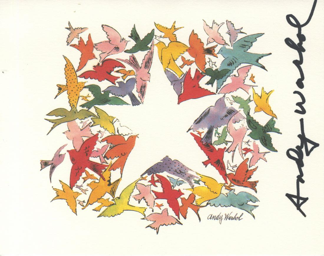 ANDY WARHOL - Christmas card: Star of Wonder - Original vintage color offset lithograph (1 of 3)