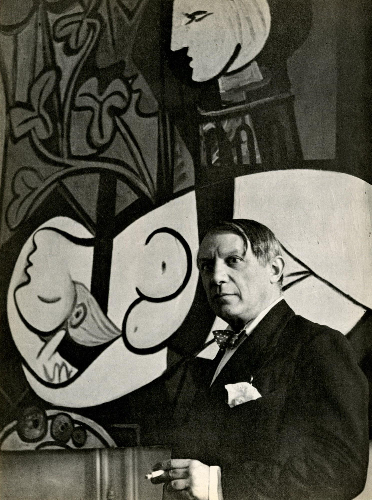 CECIL BEATON - Pablo Picasso, rue de la Boetie #2 - Original vintage photogravure: Artist: Cecil Beaton (English, 1904 - 1980). Title: "Pablo Picasso, rue de la Boetie #2". Medium: Original vintage photogravure. Date: Composed 1933. Printed 1968. Dimensions: Image size: 11