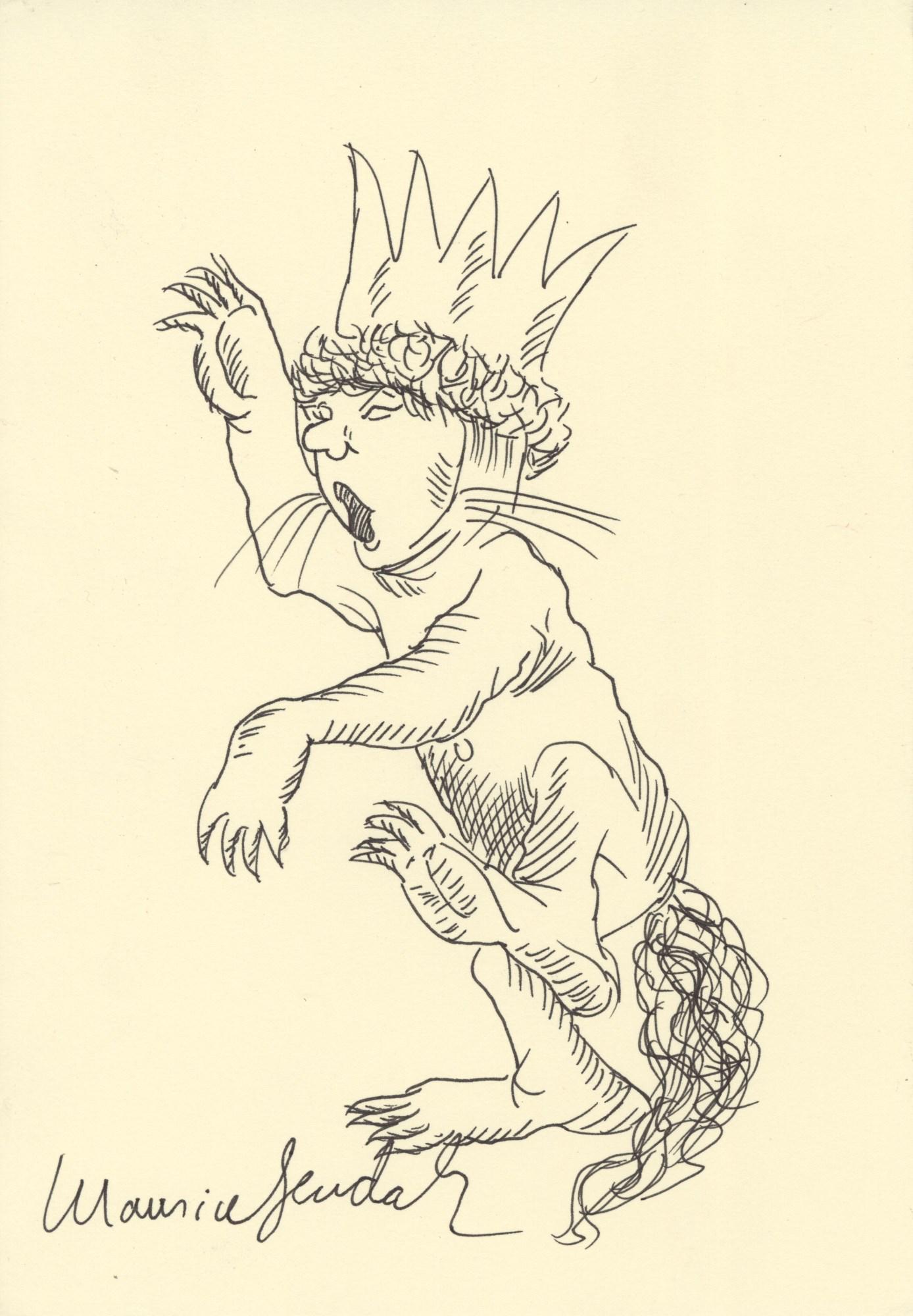 MAURICE SENDAK - Where the Wild Things Are: Max with His Crown - Ink on paper (1 of 1)