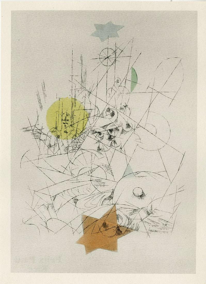 PAUL KLEE - Zerstoerung und Hoffnung - Original color lithograph & stencil/ pochoir (1 of 2)