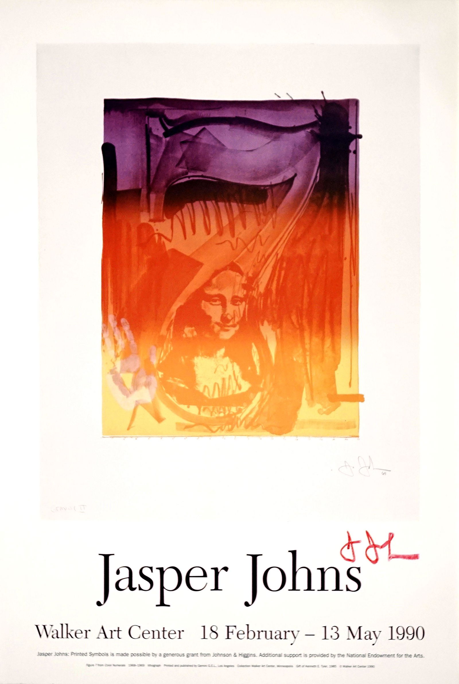 JASPER JOHNS - Figure 7 - Original color offset lithograph (1 of 1)