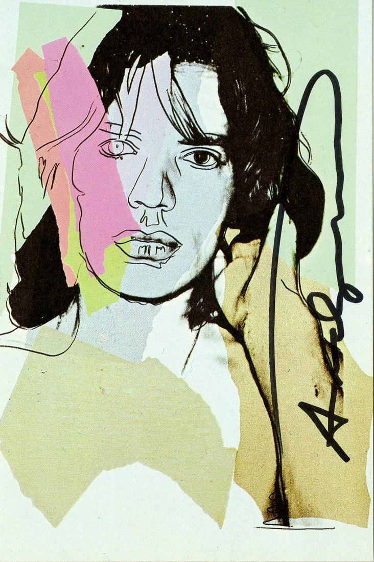 ANDY WARHOL - Mick Jagger #05 (first edition) - Color offset lithograph (1 of 1)