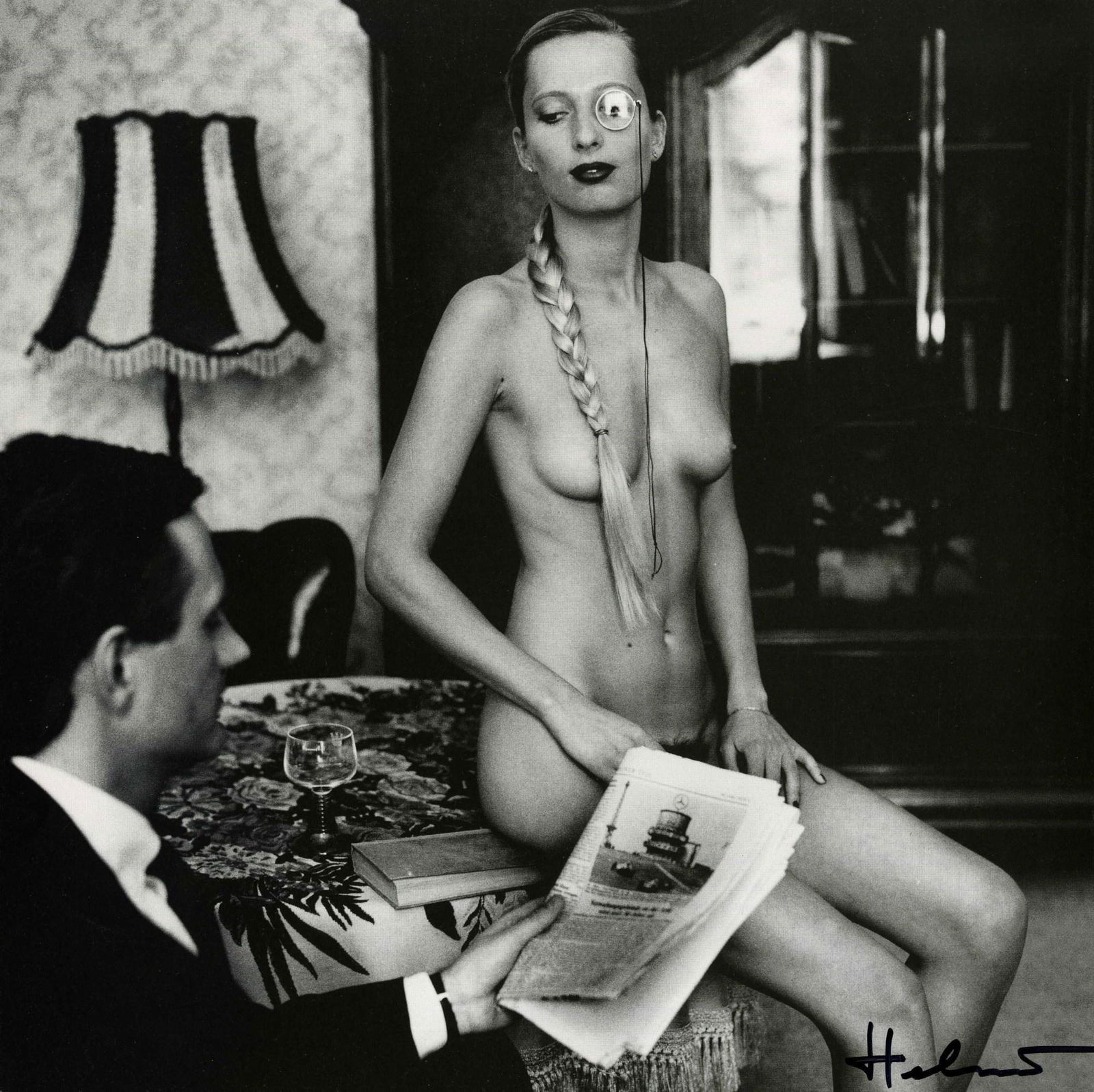 HELMUT NEWTON - Sabine and Eberhard - Original vintage photolithograph (1 of 1)
