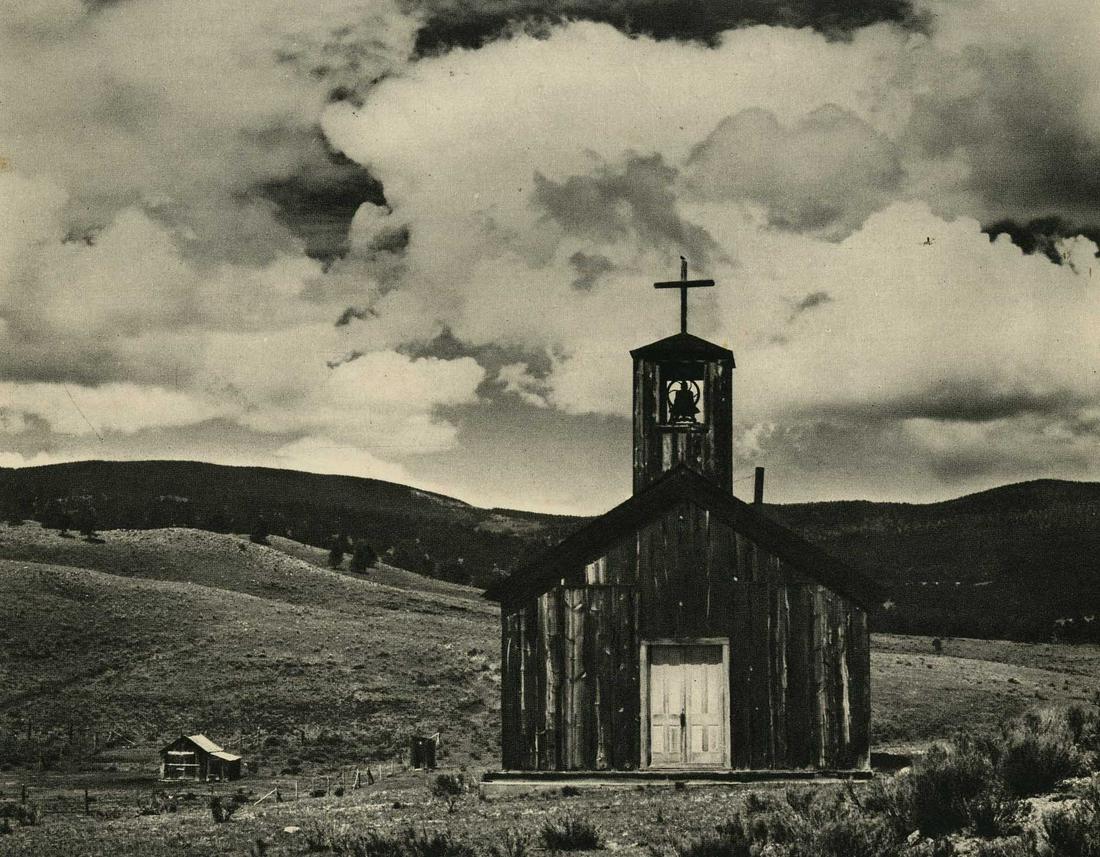 EDWARD WESTON - Church at "E" Town, New Mexico - Original vintage photogravure (1 of 1)