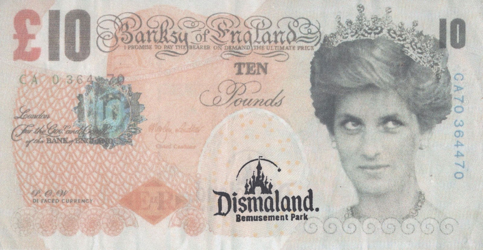 BANKSY [d'après] - Di-faced Tenner - Color print (1 of 2)