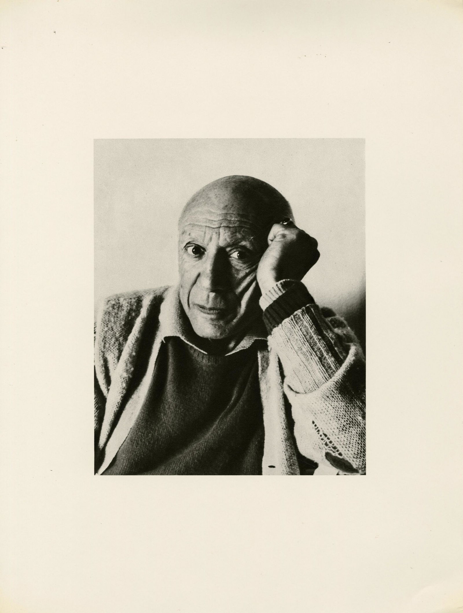 CECIL BEATON - Pablo Picasso - Original vintage photogravure: Artist: Cecil Beaton (English, 1904 - 1980). Title: "Pablo Picasso". Medium: Original vintage photogravure. Date: Composed 1965. Printed 1979. Dimensions: Overall size: 15 5/8 x 11 3/4 in. (3