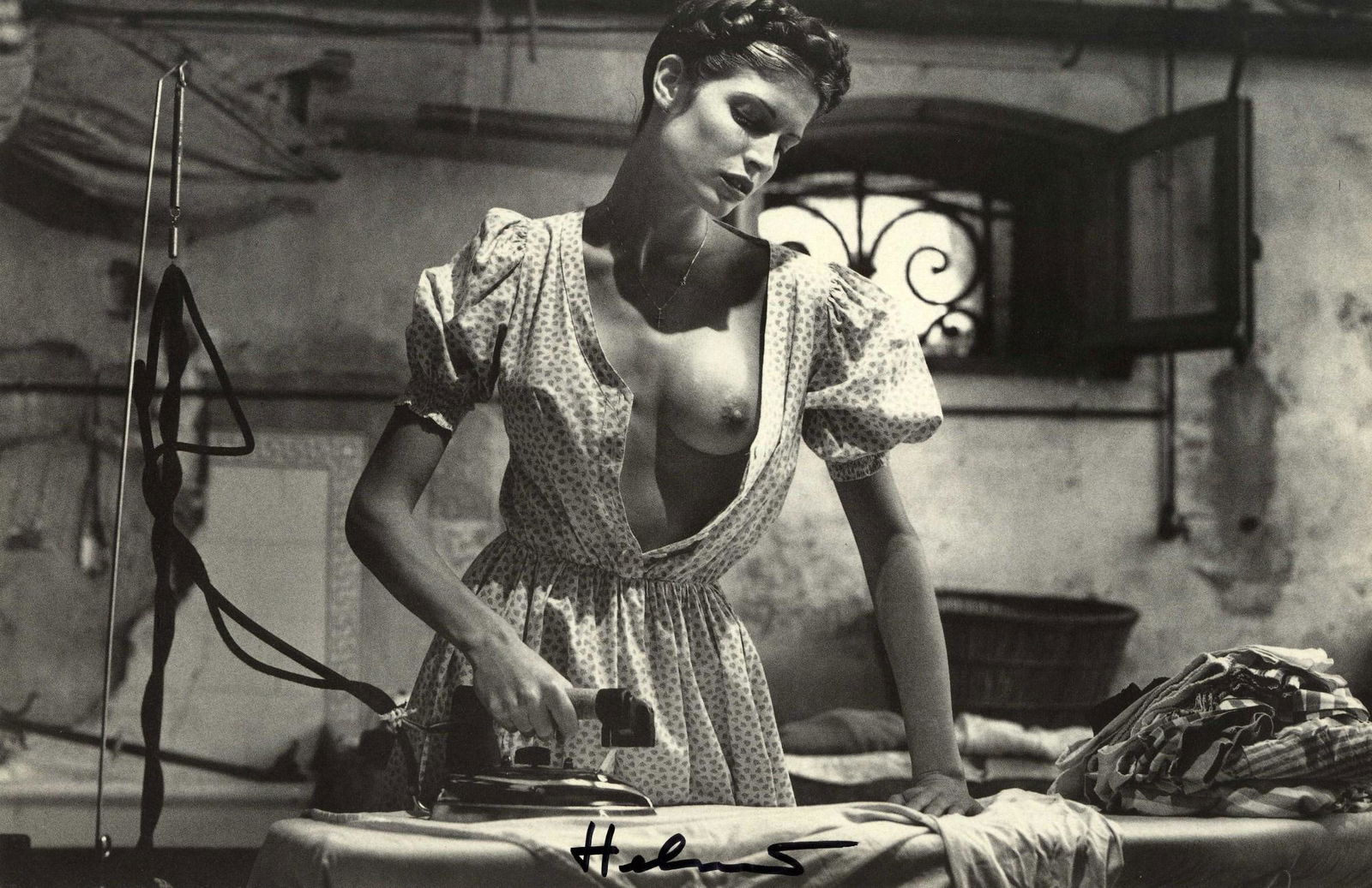 HELMUT NEWTON - Stephanie Seymour - Original vintage photolithograph (1 of 1)