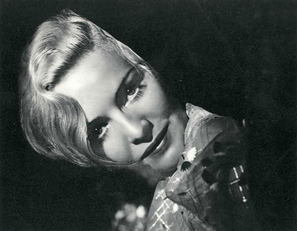 GEORGE HURRELL - Original vintage photogravure: George Hurrell (American, 1904 - 1992). "Portrait of Madeline Caroll". Original vintage photogravure. c1938. Printed 1938. 9 7/16 x 7 1/2 in. (240 x 190 mm). [24169]