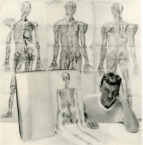 GEORGE PLATT LYNES - Original vintage photogravure: George Platt Lynes (American, 1907 - 1955). "Skeletons". Original vintage photogravure. c1947. Printed 1947. 8 7/8 x 7 7/16 in. (225 x 189 mm). [23844]