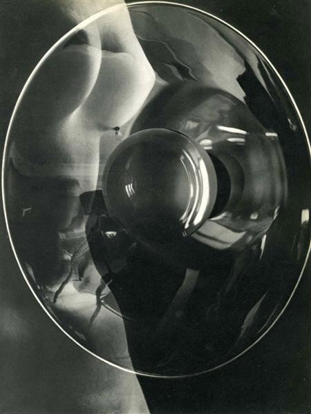 MAN RAY - Original vintage photogravure: Man Ray (American, 1890 - 1976). "Interior". Original vintage photogravure. 1932. Printed 1934. "Man Ray used separate negatives of a nude torso and a photographer's lamp to create this dreamscape. Sh