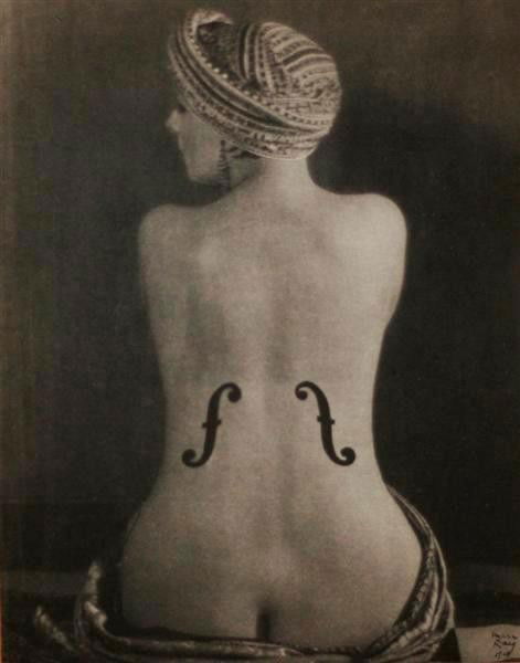 MAN RAY - Original vintage photogravure: Man Ray (American, 1890 - 1976). "Le Violon d'Ingres". Original vintage photogravure. 1924. Printed 1933. Signed "Man Ray" and dated in the negative, lower right. One of Man Ray's most famous images,