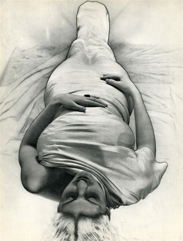 ERWIN BLUMENFELD - Original vintage photogravure: Erwin Blumenfeld (German-American, 1897-1969). "Living Mummy [solarization]". Original vintage photogravure. c1935. Printed 1935. Image size: 11 1/2 x 8 7/8 in. (292 x 225 mm). [23913]