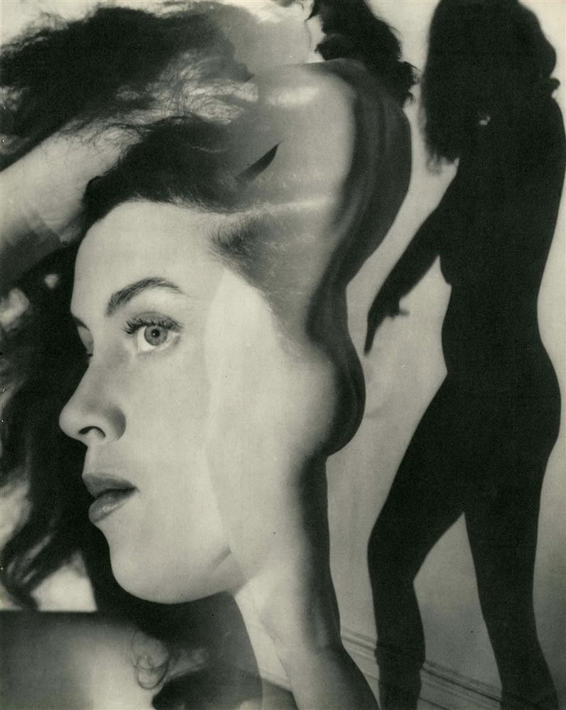 ANDRE DE DIENES - Original vintage photogravure: Andre de Dienes (Romanian/American, 1913 - 1985). "Nude Collage". Original vintage photogravure. c1950. Printed c1950. Image size: 11 9/16 x 9 3/16 in. (294 x 233 mm). [24830]