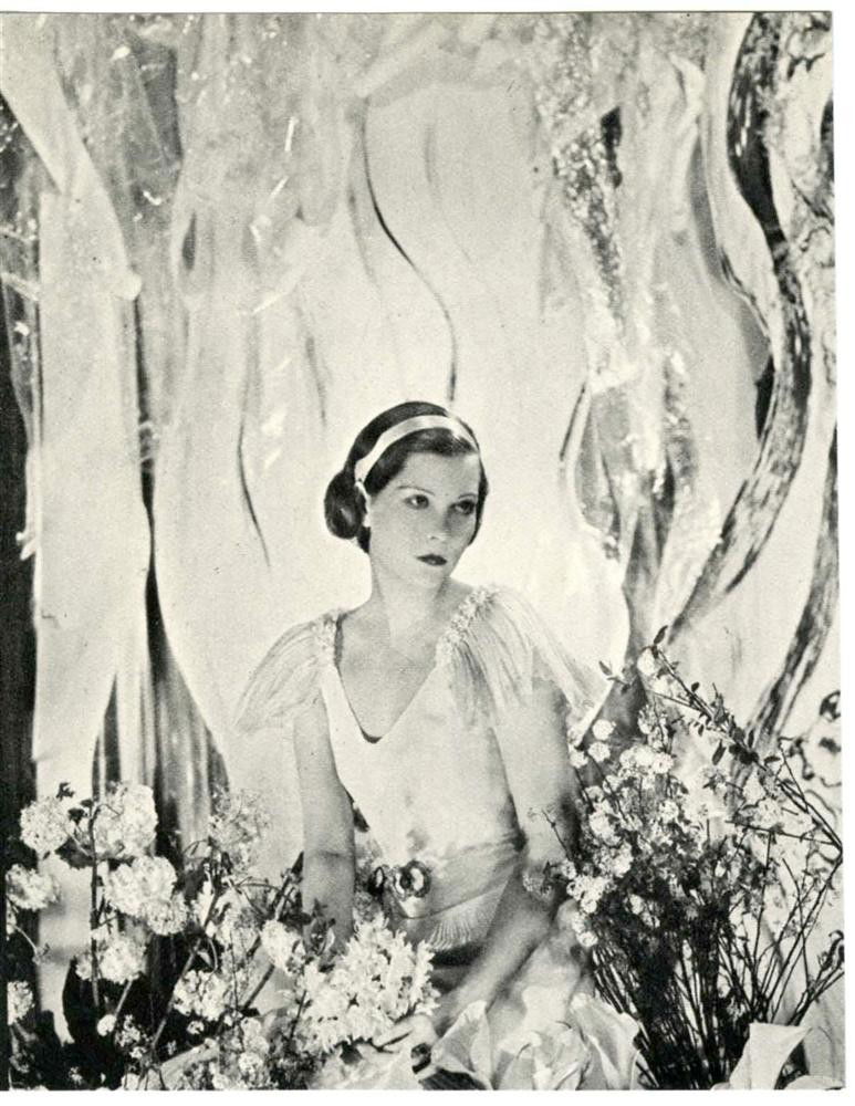 GEORGE HOYNINGEN-HUENE - Original vintage photogra: George Hoyningen-Huene (Russian/American, 1900 - 1968). "Princess Nathalie Paley in the Manner of Cecil Beaton". Original vintage photogravure. c1933. Printed 1933. Image copyright © Conde Nast Publi