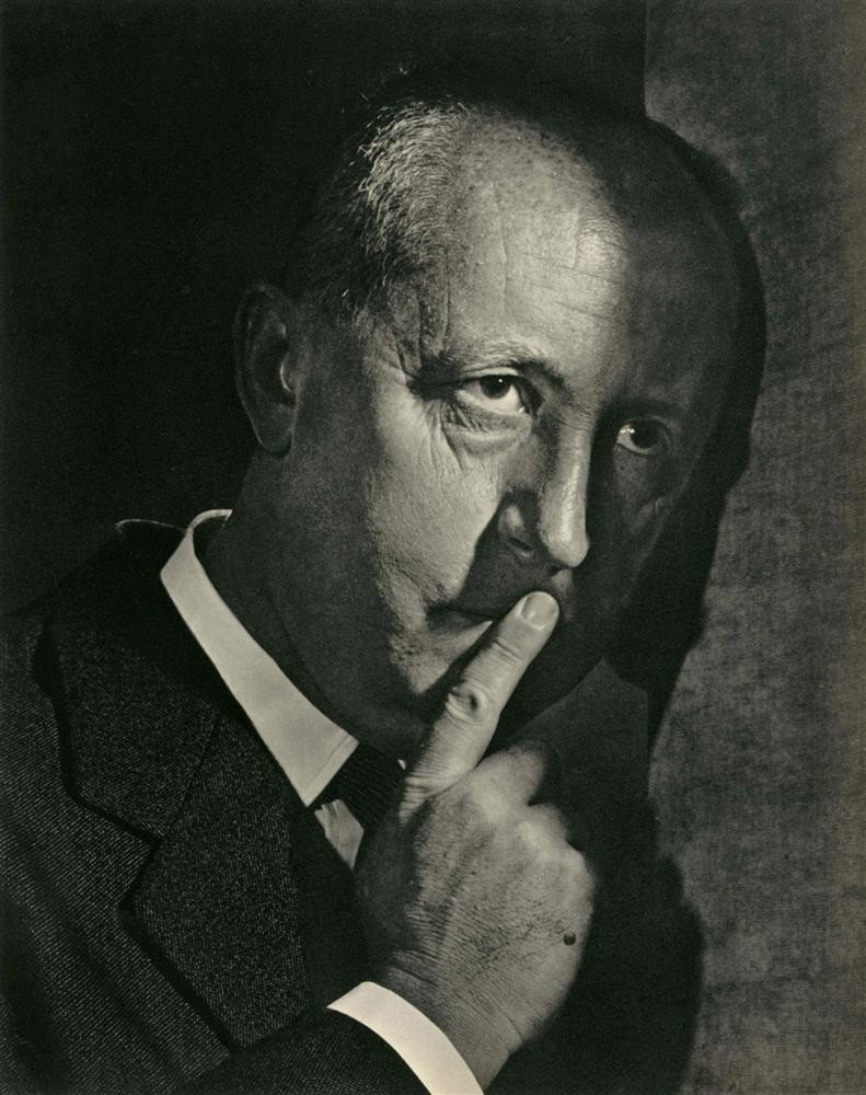 YOUSUF KARSH - Original vintage photogravure: Yousuf Karsh (Armenian/Canadian, 1908-2002). "Christian Dior". Original vintage photogravure. 1950s. Printed 1959. Fine condition. Image size: 11 7/8 x 9 3/8 in. (302 x 238 mm). [24789]