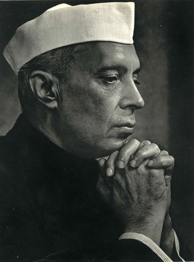 YOUSUF KARSH - Original vintage photogravure: Yousuf Karsh (Armenian/Canadian, 1908-2002). "Prime Minister Jawaharlal Nehru". Original vintage photogravure. c1950. Printed 1959. Fine condition. Image size: 11 3/8 x 8 5/8 in. (289 x 219 mm). [2410