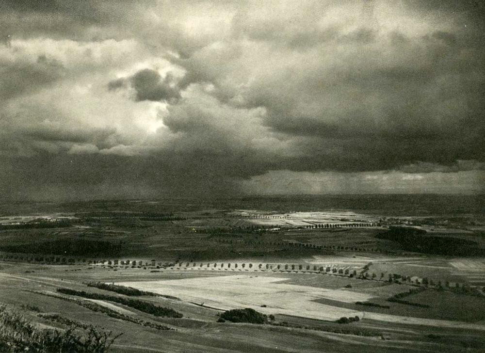 ANDRE KERTESZ - Original vintage photogravure: Andre Kertesz (Hungarian/American, 1894-1985). "Paysage". Original vintage photogravure. c1930. Printed 1930. Ex-collection Jaled Muyaes, Mexico City. Image size: 5 3/4 x 7 3/4 in. (146 x 197 mm). [23