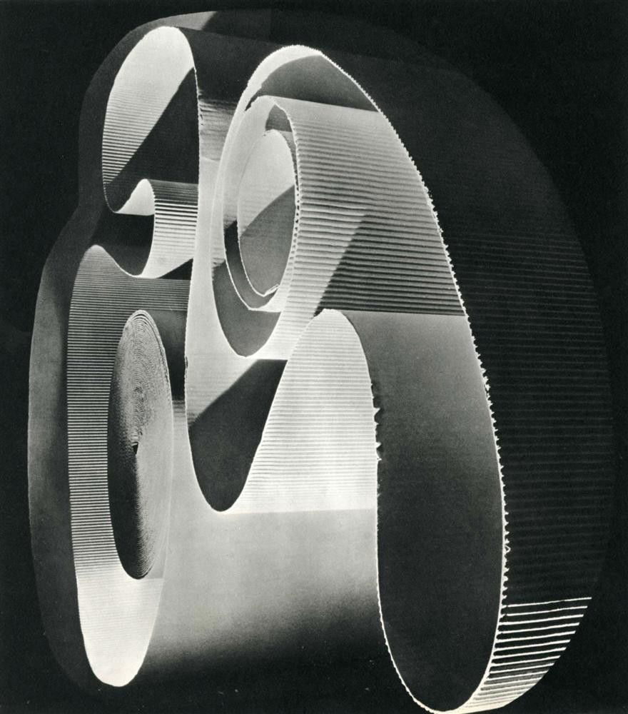 HERBERT LIST - Original vintage photogravure: Herbert List (German, 1903-1974). "Kartonrollen Wallen". Original vintage photogravure. c1937. Printed 1937. Image size: 9 7/16 x 8 3/8 in. (240 x 213 mm). [23891]