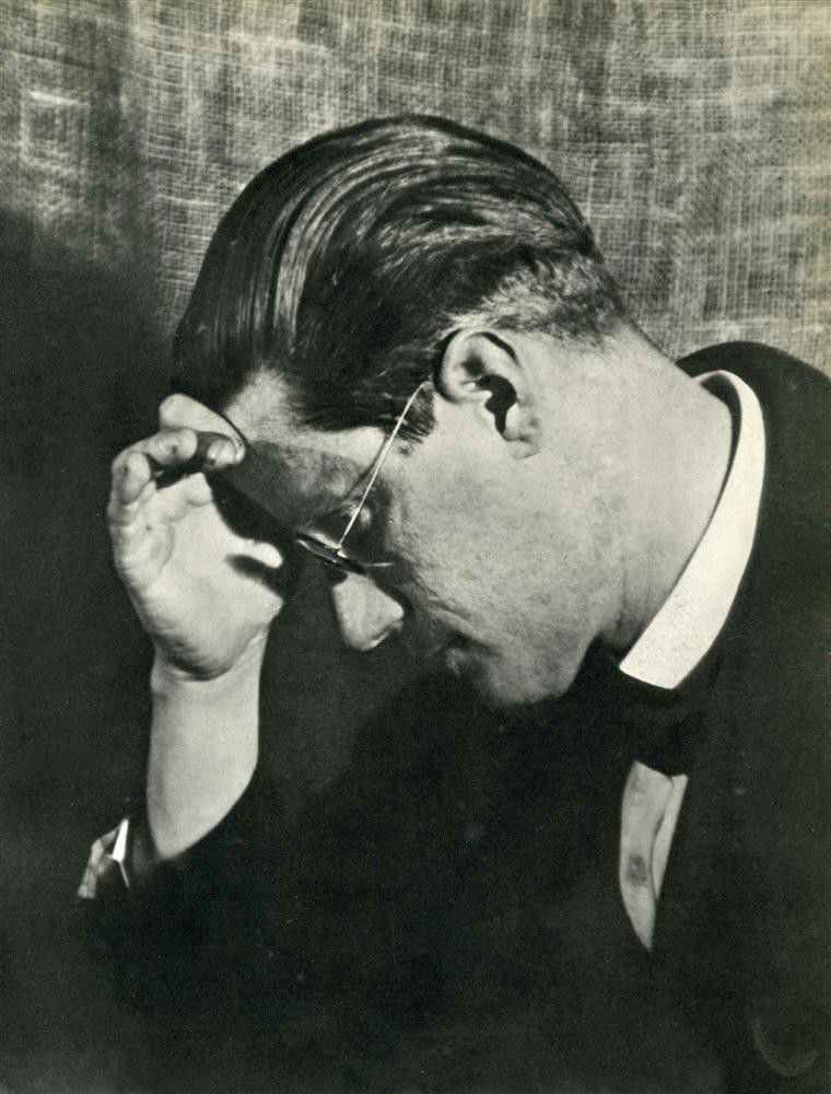 MAN RAY - Original vintage photogravure: Man Ray (American, 1890 - 1976). "James Joyce". Original vintage photogravure. 1922. Printed 1934. See: www.manraytrust.com, pg.4. Image copyright © ADAGP/BNF - Artists Rights Society (ARS), New York