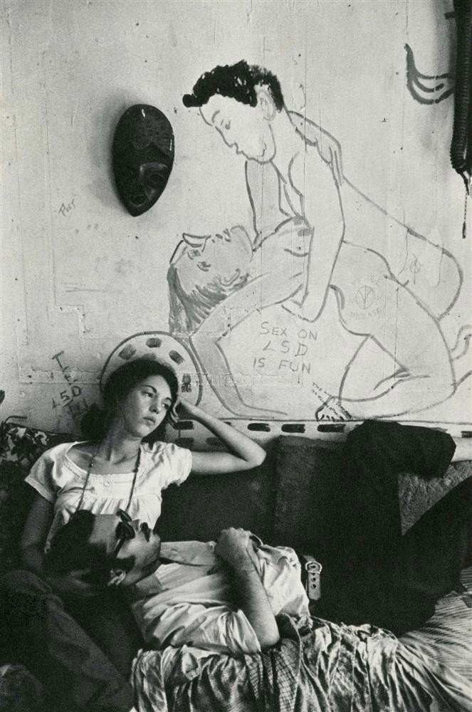 JULIO MITCHEL - Original vintage photogravure: Julio Mitchel (Cuban, b.1948). "Sex on LSD Is Fun". Original vintage photogravure. c1968. Printed 1969. Fine condition. Image size: 8 3/8 x 5 9/16 in. (213 x 141 mm). [25442] {R100}