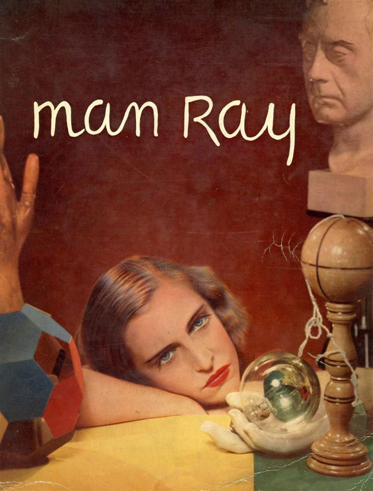 MAN RAY [AFTER] - Original color photolithotype: Man Ray [after] (American, 1890-1976). "Still Life for Book Cover". Original color photolithotype. 1933-34. Printed 1934. Edition unknown, presumed small. Significant creasing in the image, middle rig
