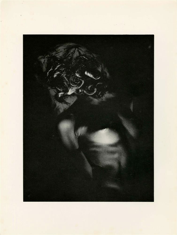 ERWIN BLUMENFELD - Original photogravure: Erwin Blumenfeld (German-American, 1897-1969). "Solarized Nude". Original photogravure. 1943. Printed later. Fine condition. Image size: 11 1/16 x 8 11/16 in. (281 x 221 mm). Sheet size: 15 3/4 x 11 1