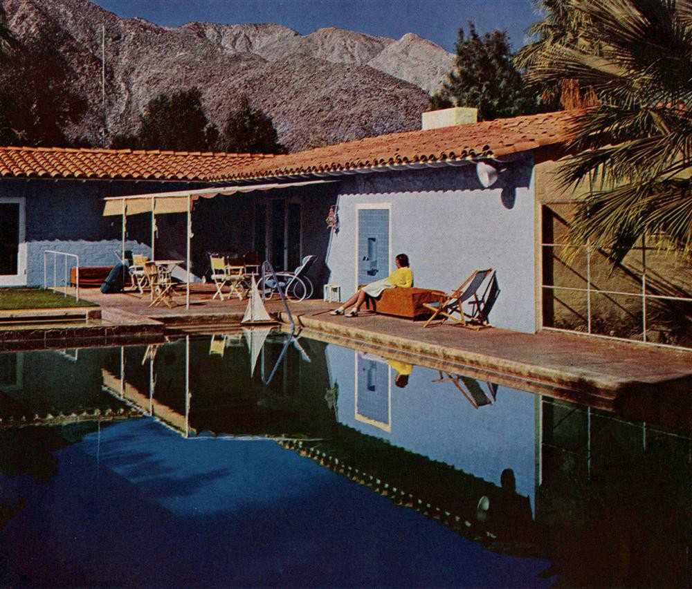 IMOGEN CUNNINGHAM - Origiinal vintage color photoc: Imogen Cunningham (American, 1883-1976). "California". Origiinal vintage color photochrom. 1941. Printed 1942. Very good condition. A cover illustration for Sunset Magazine. © Sunset Magazine. Image