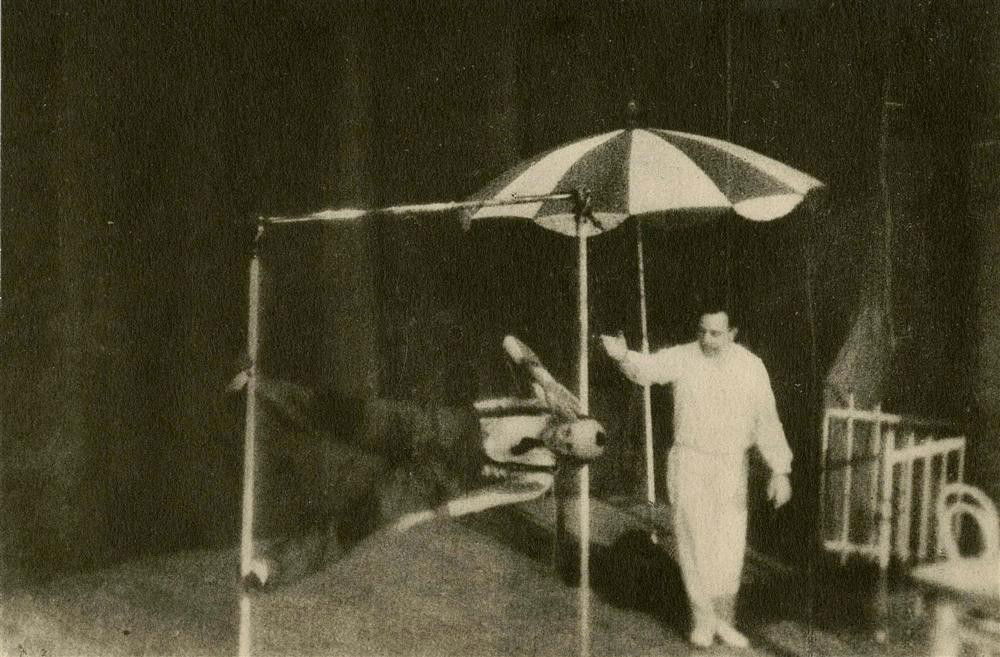 MAN RAY - Original vintage photogravure: Man Ray (American, 1890-1976). "Extrait d'Un Film en Preparation par Man Ray [#1]". Original vintage photogravure. c1929. Printed 1929. Image size: 4 1/4 x 6 7/16 in. (108 x 164 mm). Starting bid $150