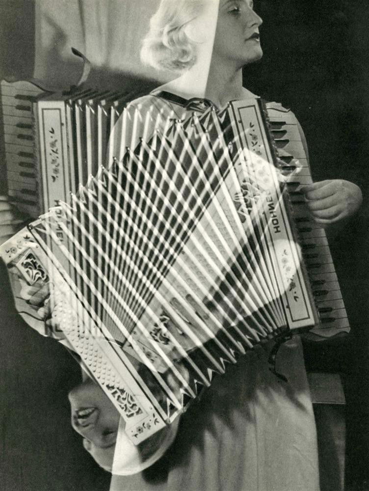 MAN RAY - Original vintage photogravure: Man Ray (American, 1890 - 1976). "Mlle. Barcinska [superimposition]". Original vintage photogravure. 1931. Printed 1934. See: www.manraytrust.com, pg.29. Image copyright © ADAGP/BNF - Artists Rights