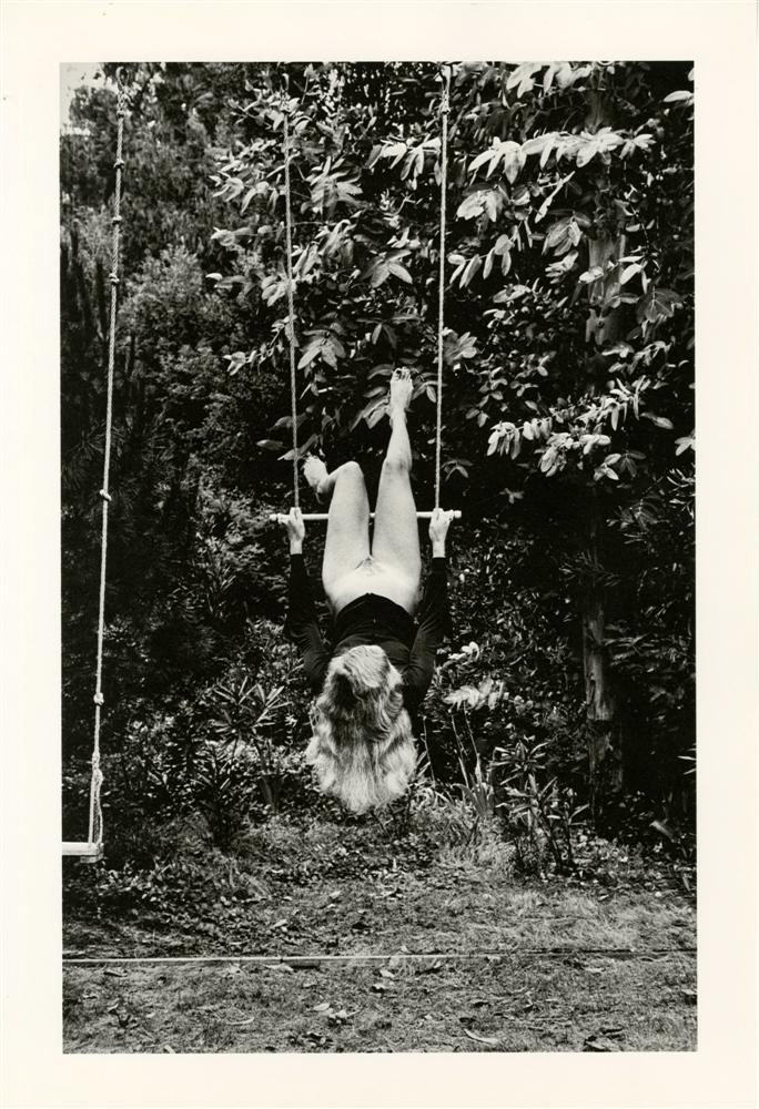 HELMUT NEWTON - Original vintage photometalgraph: Helmut Newton (German/Australian, 1920-2004). "Croix-Valmer". Original vintage photometalgraph. 1976. Printed 1979. Signed with the initials in blue marker, verso; identified as to title and date, ver