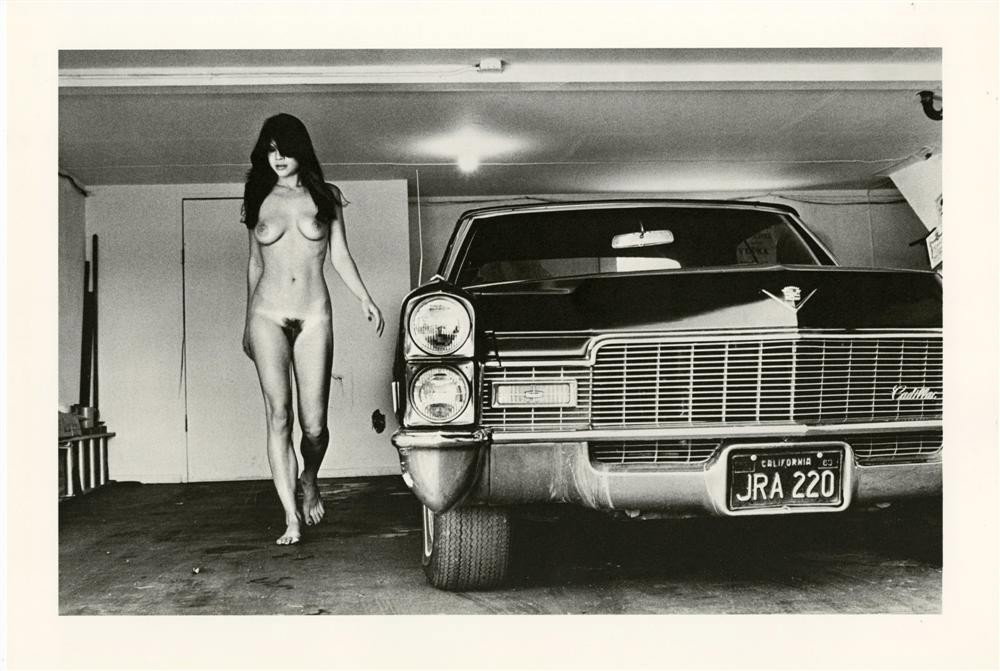 HELMUT NEWTON - Original vintage photometalgraph: Helmut Newton (German/Australian, 1920-2004). "Hollywood". Original vintage photometalgraph. 1976. Printed 1979. Signed with the initials in blue marker, verso; identified as to title and date, verso.