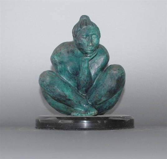 Francisco Zúñiga [attrib] Bronze Sculpture With