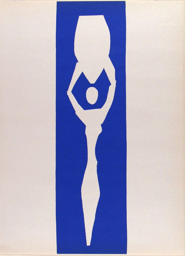 HENRI MATISSE - Original color lithograph: Henri Matisse (French, 1869 - 1954). "Femme a l'Amphore". Original color lithograph. 1952/1954. Smooth pale cream wove paper. Full sheet, as printed. Fine impression. Completely fresh colors. Lithogra