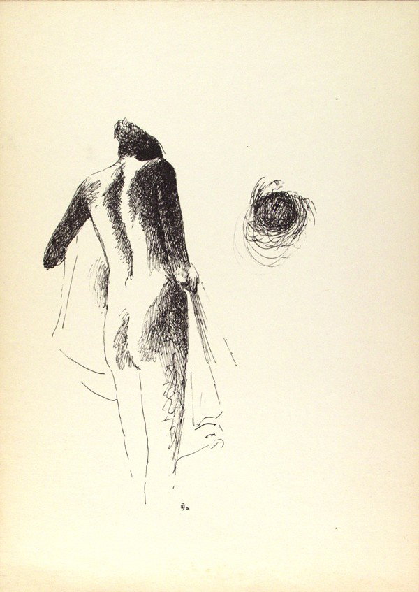GUILLERMO MEZA - Lithograph: Guillermo Meza (Mexican, 1917 - 1997). "Mujer Desnudo". Lithograph. 1961. Signed with the initials in the plate. Edition of 265 (of which all were printed?). Cream wove paper. Full margins. Fine impre