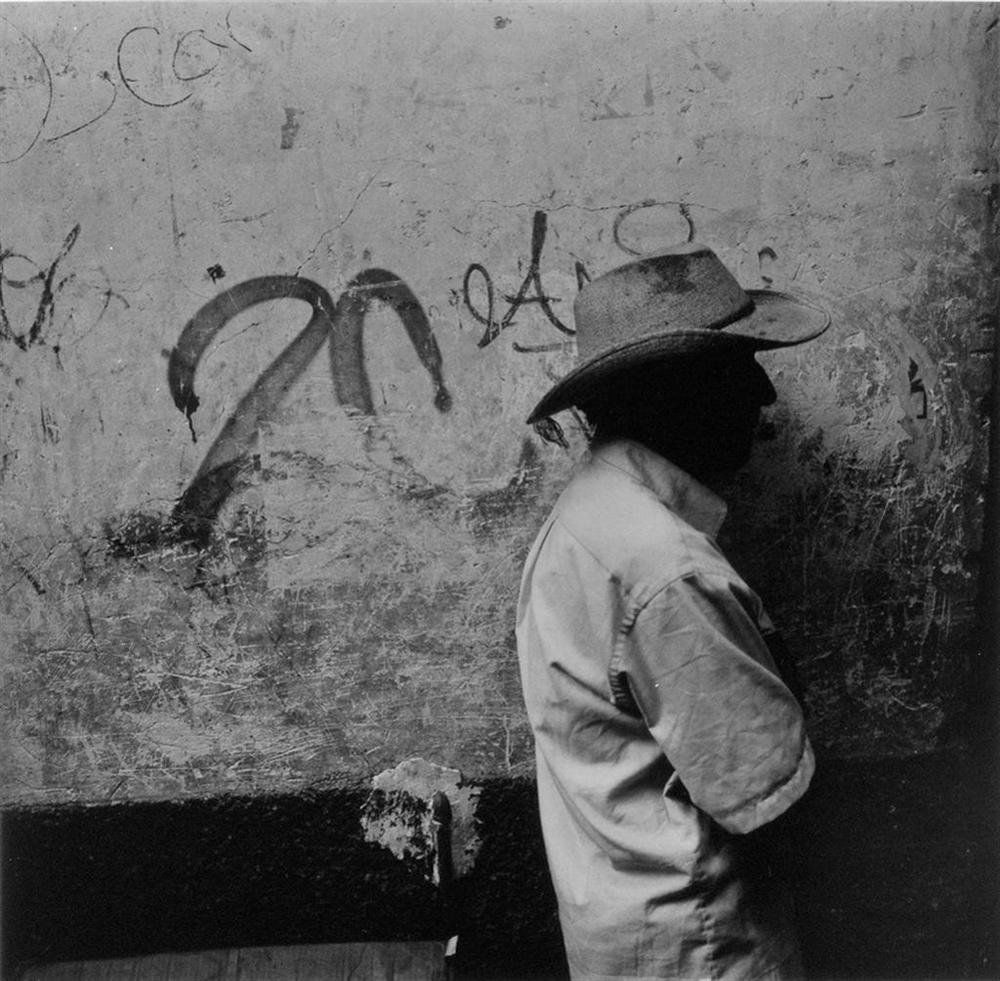 PABLO AGUINACO LLANO - Gelatin silver print: Pablo Aguinaco Llano (Mexican, b. 1950). "Perfil". Gelatin silver print. 2010. Printed 2010. Signed lower right. Fine condition. Aguinaco is best known for his strong and expressionist color work. His
