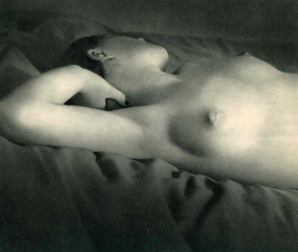 BRASSAI [GYULA HALASZ] - Original vintage photogra: Brassai [Gyula Halasz] (Hungarian/French, 1899-1984). "Le Nu Realiste #4". Original vintage photogravure. c1949. Printed 1949. Image size: 5 3/8 x 6 3/8 in. (137 x 162 mm). [23796] {R100}