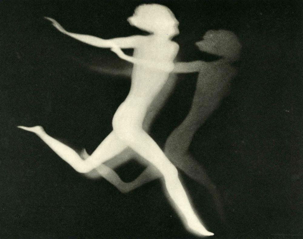 FRANTISEK DRTIKOL - Original vintage photogravure: Frantisek Drtikol (Czech, 1883 - 1961). "La Course". Original vintage photogravure. c1933. Printed 1933. Good condition. Image size: 5 3/4 x 7 3/8 in. (146 x 187 mm). [24136] {R100}