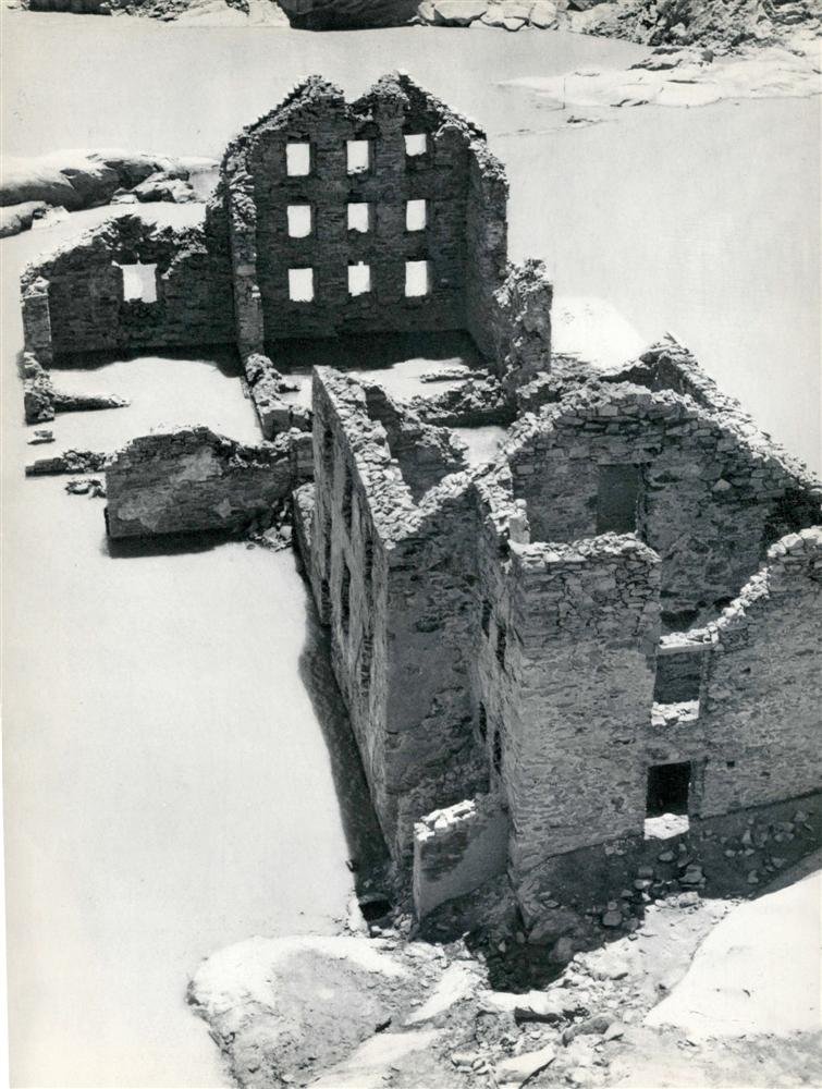HERBERT MATTER - Original vintage photogravure: Herbert Matter (Swiss/American, 1907-1984). "Ruines sur le Grimsel". Original vintage photogravure. c1935. Printed 1935. Image size: 11 3/4 x 9 in. (298 x 229 mm). [24295] {R100}
