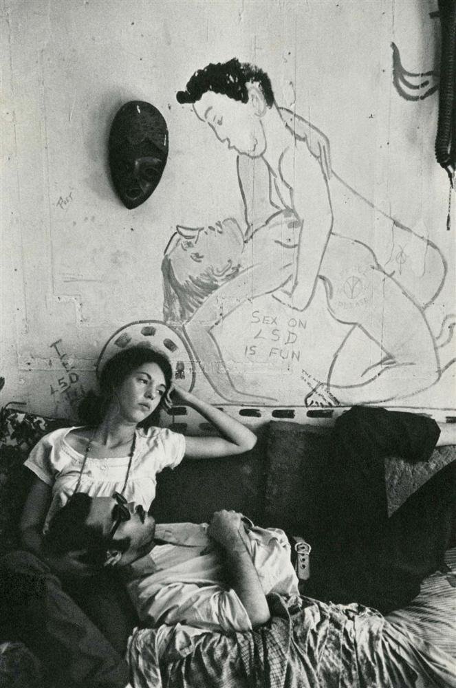 JULIO MITCHEL - Original vintage photogravure: Julio Mitchel (Cuban, b.1948). "Sex on LSD Is Fun". Original vintage photogravure. c1968. Printed 1969. Fine condition. Image size: 8 3/8 x 5 9/16 in. (213 x 141 mm). [25442] {R100}