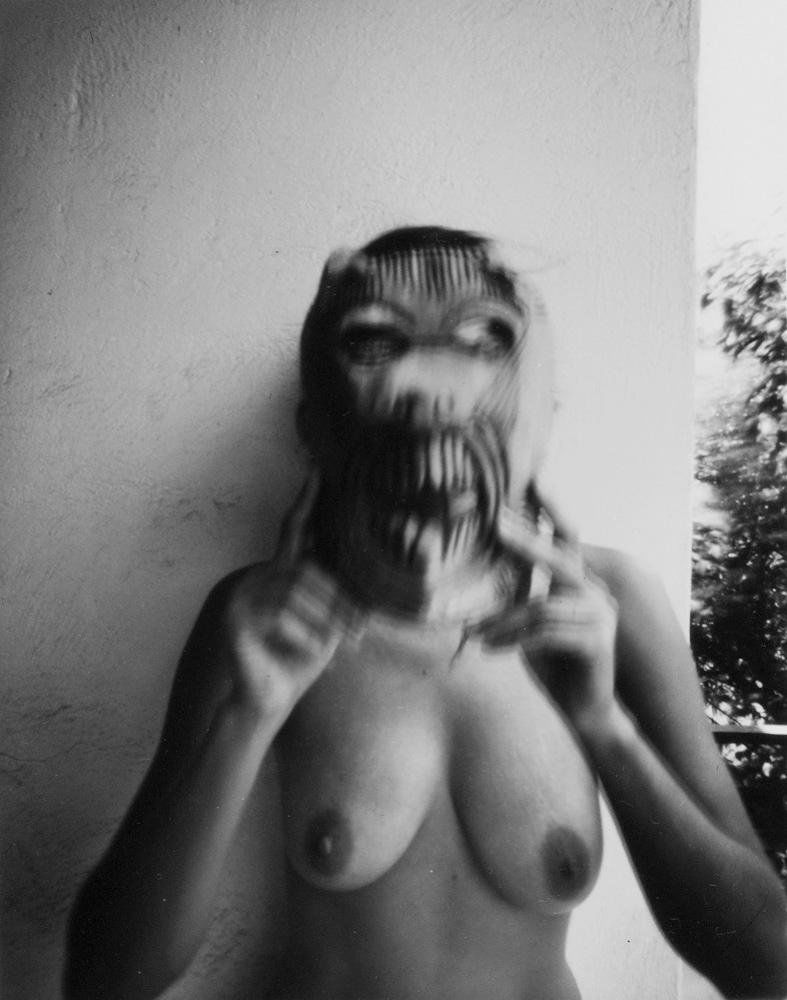 PABLO AGUINACO LLANO - Gelatin silver print: Pablo Aguinaco Llano (Mexican, b. 1950). "Diabla". Gelatin silver print. 2010. Printed 2010. Signed lower right. Fine condition. Aguinaco is best known for his strong and expressionist color work. His