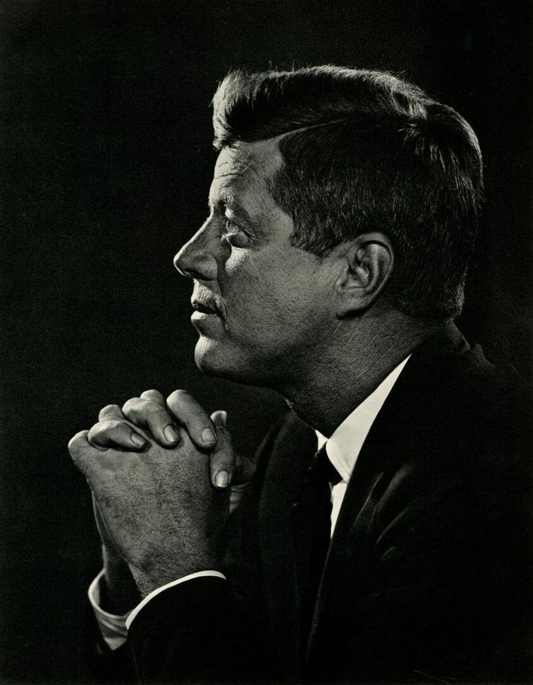 YOUSUF KARSH - Original vintage photogravure: Yousuf Karsh (Armenian/Canadian, 1908-2002). "John F. Kennedy". Original vintage photogravure. 1960. Printed 1967. Very good condition. Image size: 12 x 9 1/2 in. (305 x 241 mm). [25510] {R100}
