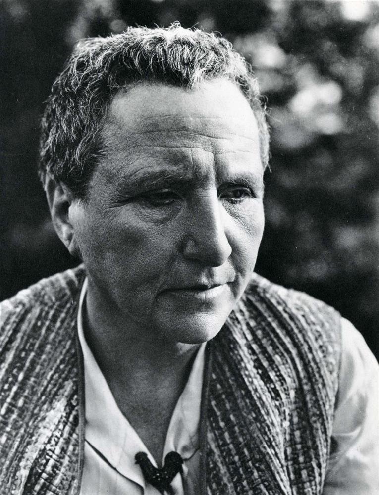 GEORGE PLATT LYNES - Original vintage photogravur: George Platt Lynes (American, 1907-1955). "Miss Gertrude Stein". Original vintage photogravure. c1932. Printed 1932. Fine condition. Image size: 9 5/8 x 7 7/16 in. (244 x 189 mm). [24126] {R100}