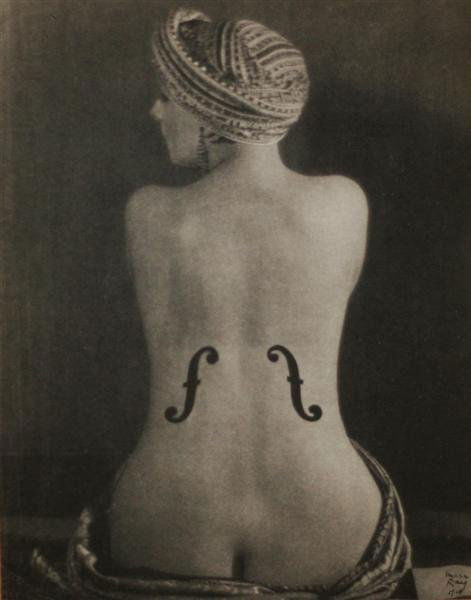 MAN RAY - Original vintage photogravure: Man Ray (American, 1890 - 1976). "Le Violon d'Ingres". Original vintage photogravure. 1924. Printed 1933. Signed "Man Ray" and dated in the negative, lower right. One of Man Ray's most famous images,
