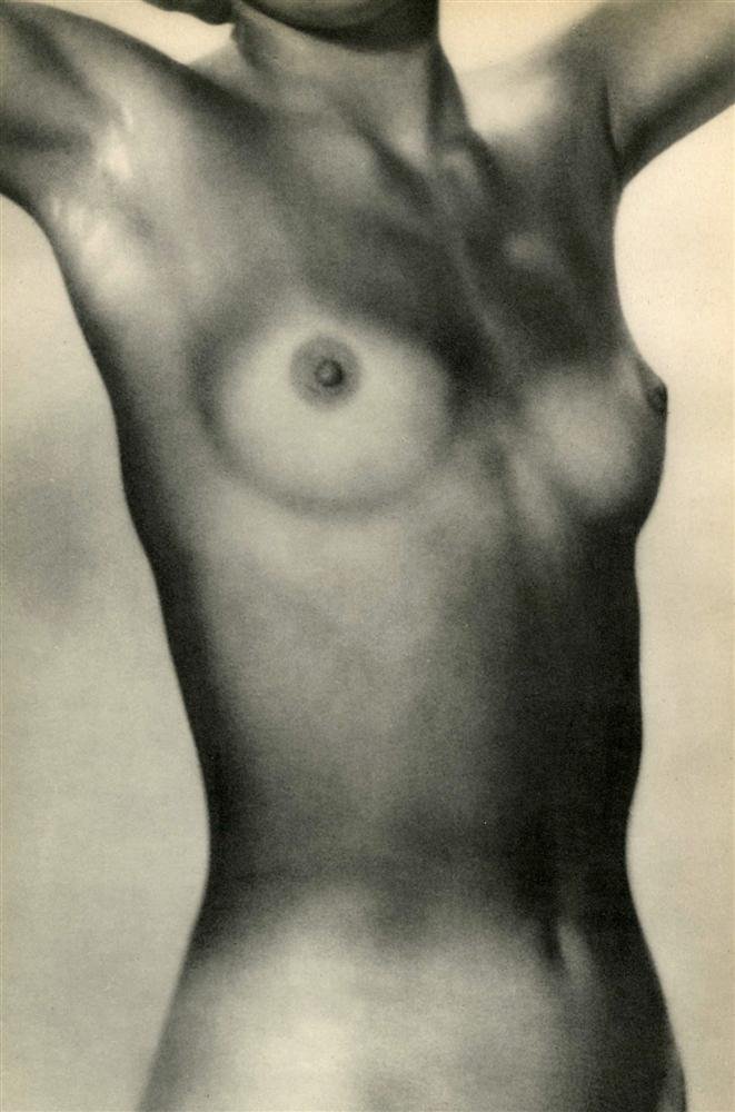 MAN RAY - Original vintage photogravure: Man Ray (American, 1890 - 1976). "Torse [descriptive title]". Original vintage photogravure. 1930s. Printed 1937. Fine condition. A variant of the full-size negative. Image copyright © 2006 ADAGP/Man