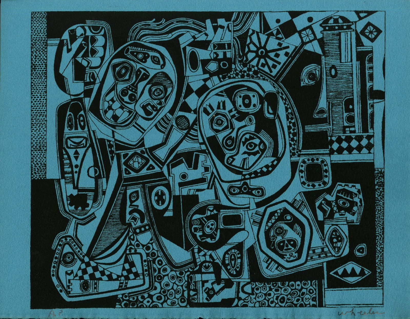 STEVE WHEELER - Brooklyn in Q-T Formation - Original silkscreen (1 of 1)