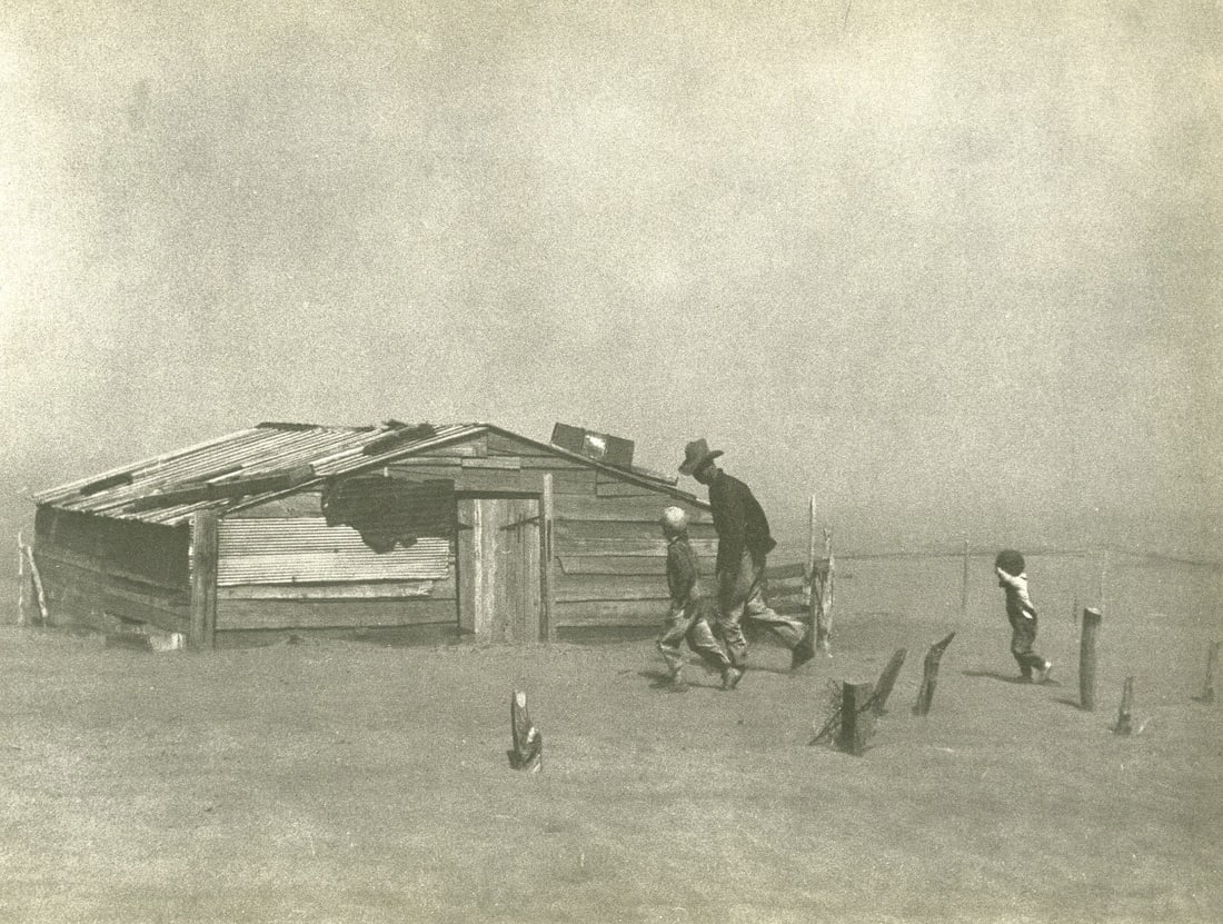 ARTHUR ROTHSTEIN - Dust Storm, Cimarron County, Oklahoma - Original vintage photogravure (1 of 1)