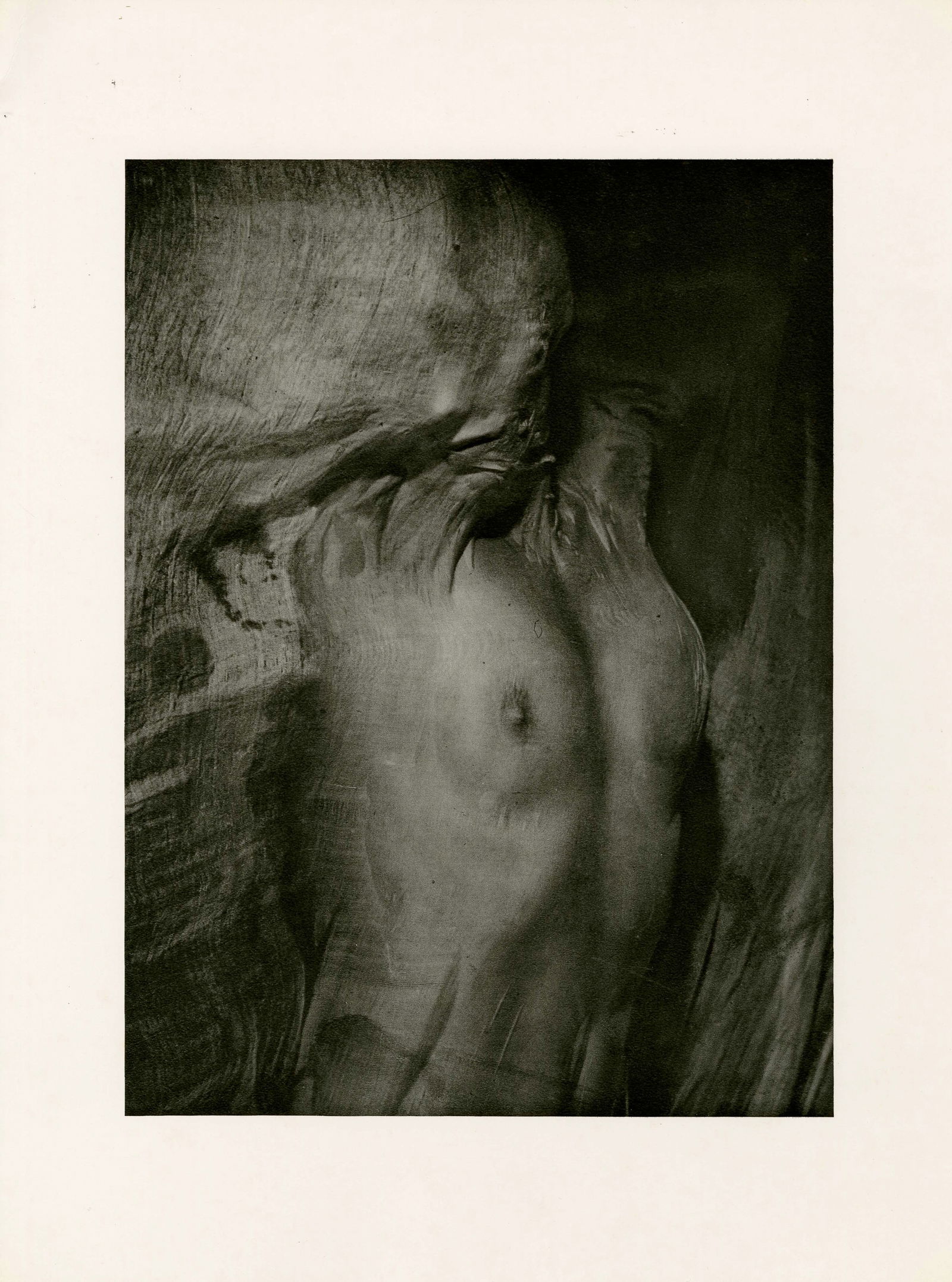 ERWIN BLUMENFELD - Nude under Wet Silk - Original photogravure: Artist: Erwin Blumenfeld (German-American, 1897-1969). Title: "Nude under Wet Silk". Medium: Original photogravure. Date: Composed 1937. Printed later. Dimensions: Overall size: 15 3/4 x 11 1