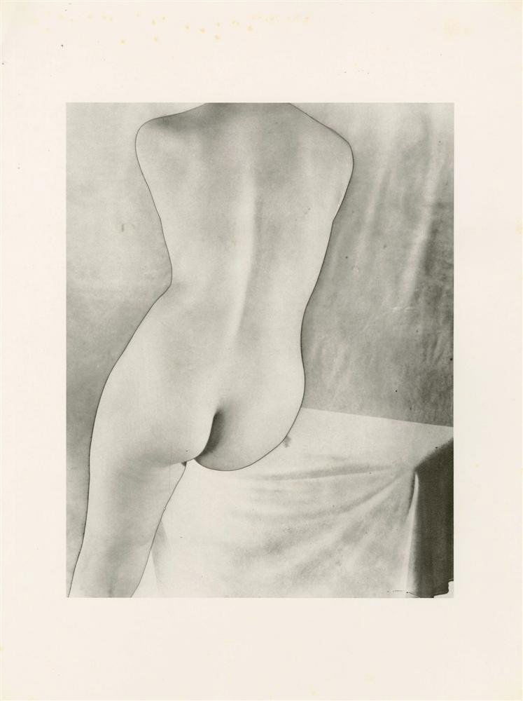 ERWIN BLUMENFELD - Original photogravure: Erwin Blumenfeld (German-American, 1897-1969). "Torso [solarized]". Original photogravure. 1937. Printed later. Condition: slight foxing in upper margin, none in image; else fine. Overall size: 15 3/4