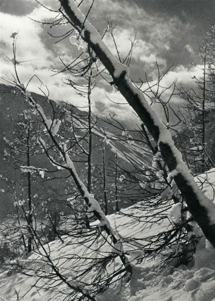 WILLY RONIS - Original vintage photogravure: Willy Ronis (French, 1910-2009). "Paysage de Neige". Original vintage photogravure. c1937. Printed 1937. Image size: 9 x 6 9/16 in. (229 x 167 mm). [24280] {R100}