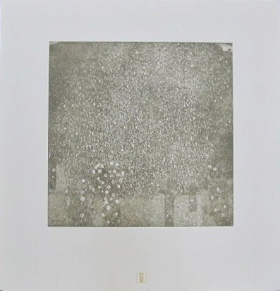 GUSTAV KLIMT - Original color collotype, printed i: Gustav Klimt (Austrian, 1862 - 1918). "Rosen Unter Bäumen [Roses among Trees] [From: Das Werk Gustav Klimts]". Original color collotype, printed in brownish-green ink. c1905. Printed 1908-1914. Signe